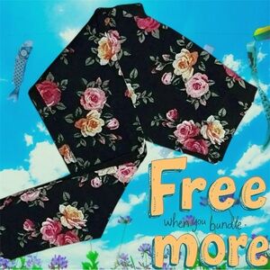 Free 🆕Pink  & Yellow Roses Leggings